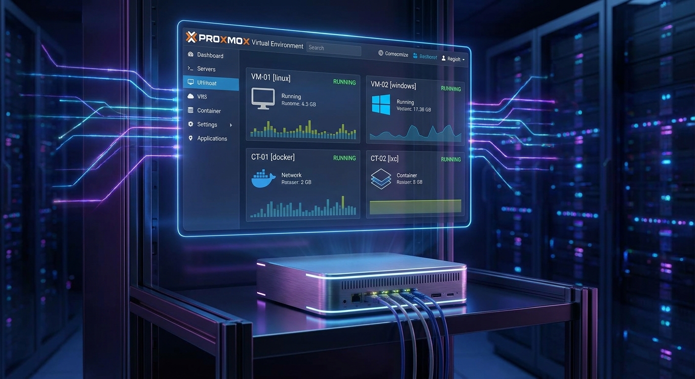 Virtualisierung kostenlos 2026: Proxmox VE als VMware-Alternative im Homelab